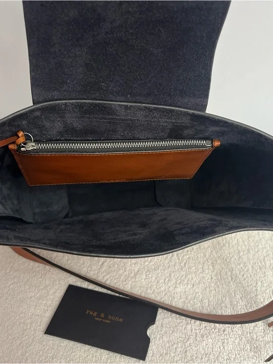 Rag & Bone Atlas Bucket Tan Leather Bag - Picture 9 of 16